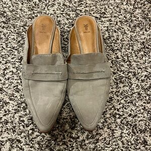 Frye Gray Suede Women's Mules